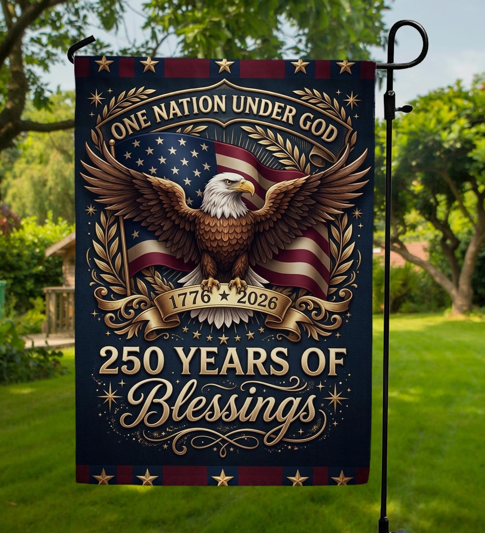 Eagle Blessings America 250 Garden Flag - NY Gift Boutique