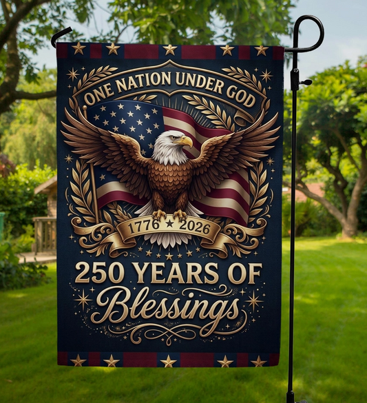Eagle Blessings America 250 Garden Flag - NY Gift Boutique