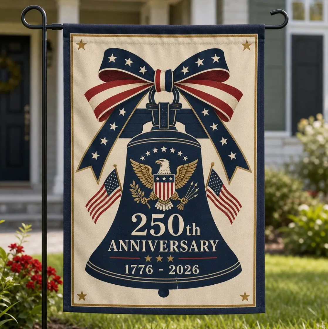 Liberty Bell America 250 Garden Flag - NY Gift Boutique