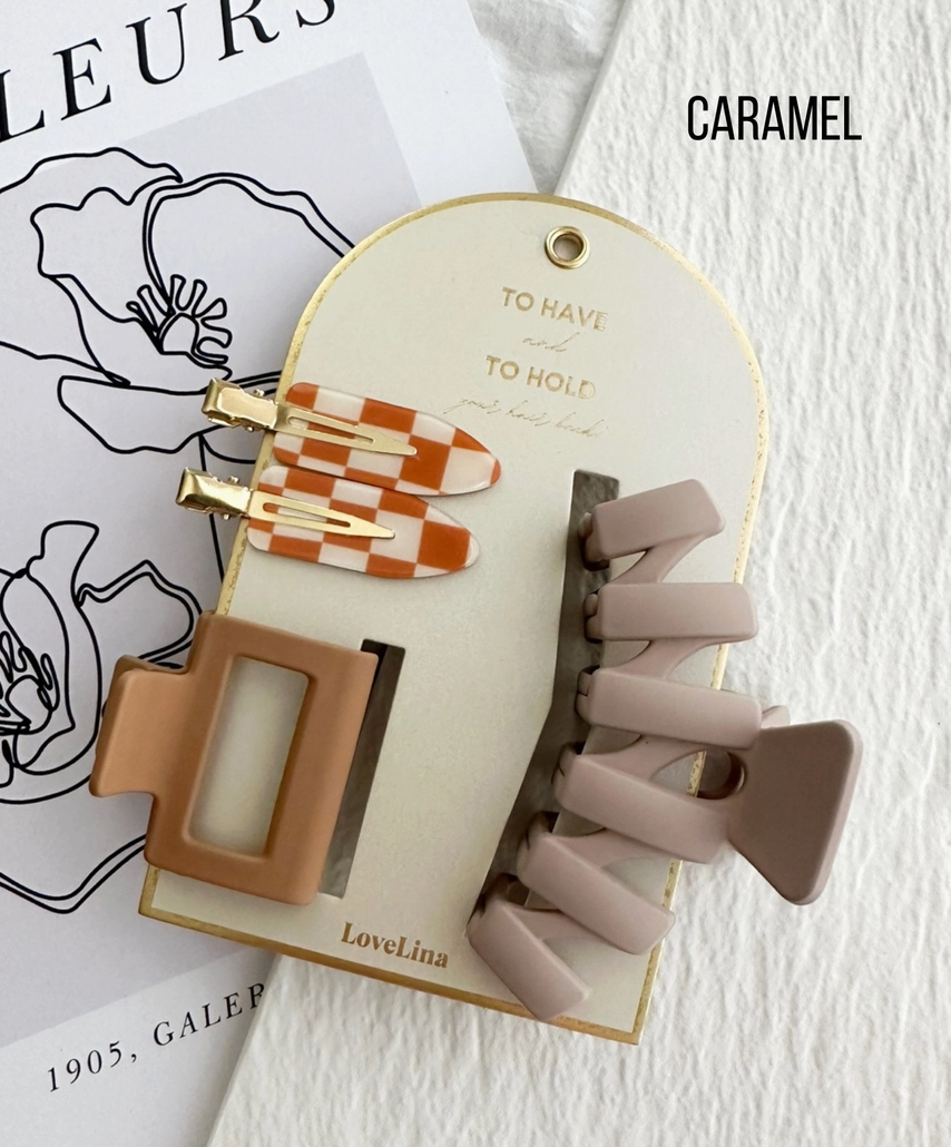 3-Pack Hair Clip Set - Suvo