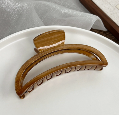 Woodgrain Jumbo Hair Clip - Foria Bundle of 6