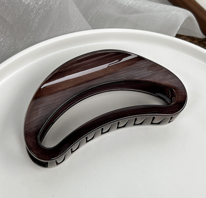 Woodgrain Jumbo Hair Clip - Foria Bundle of 6