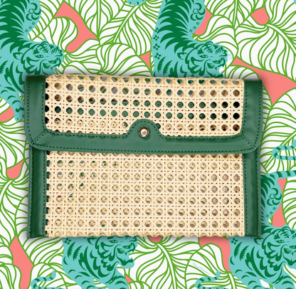 French Quarter Clutch- Green - NY Gift Boutique