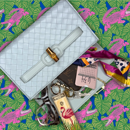 Broad Clutch- Haint Blue - NY Gift Boutique