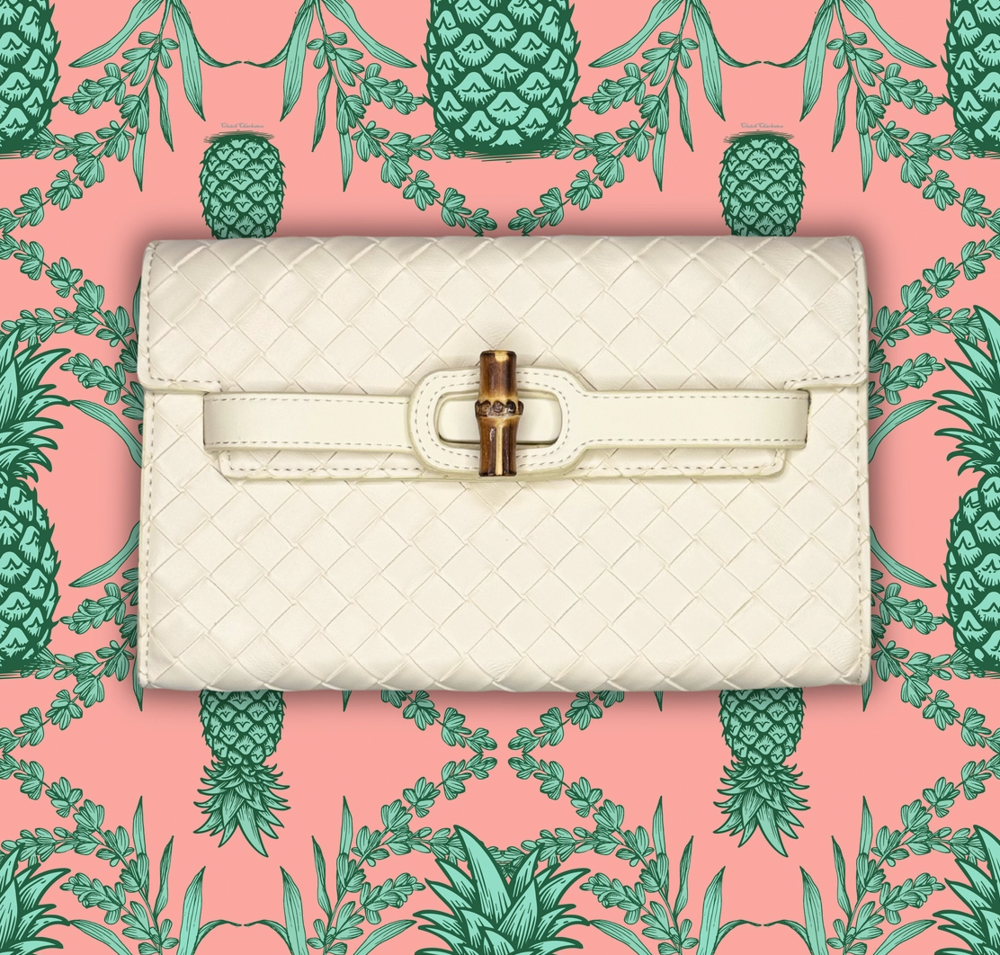 Broad Clutch- Cream
