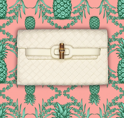 Broad Clutch- Cream