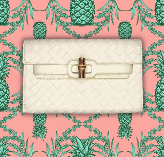 Broad Clutch- Cream - NY Gift Boutique