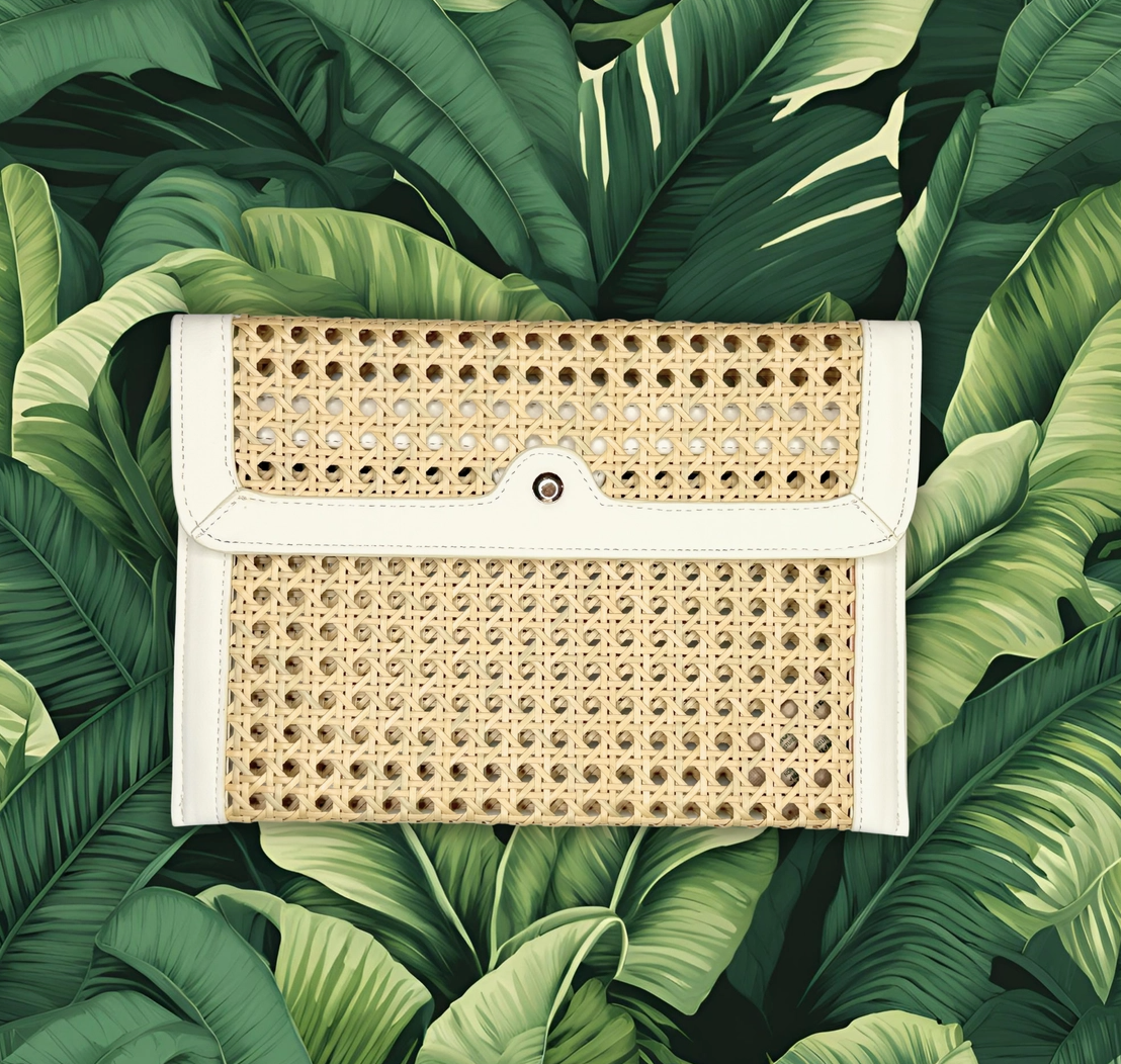 French Quarter Clutch- White - NY Gift Boutique