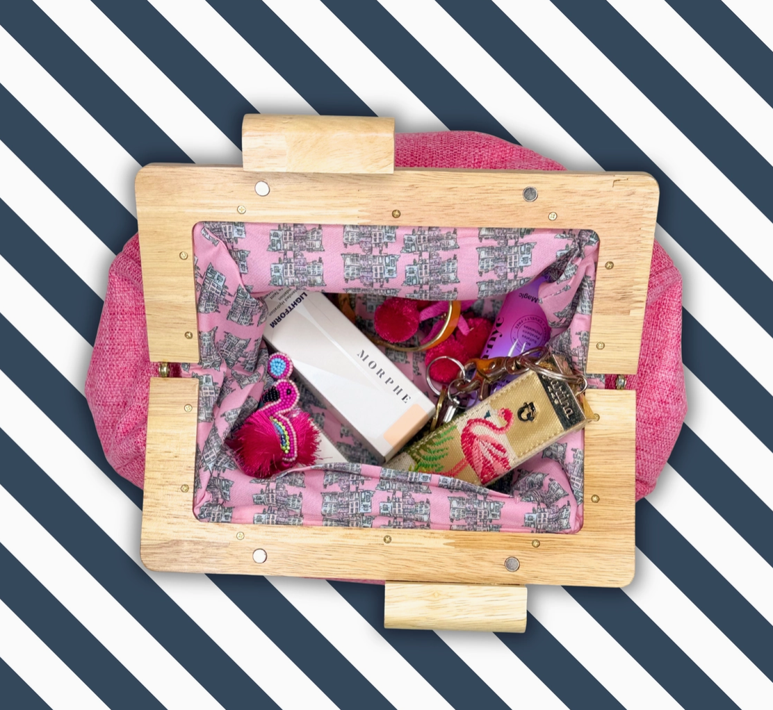 East Bay Clutch- Pink - NY Gift Boutique
