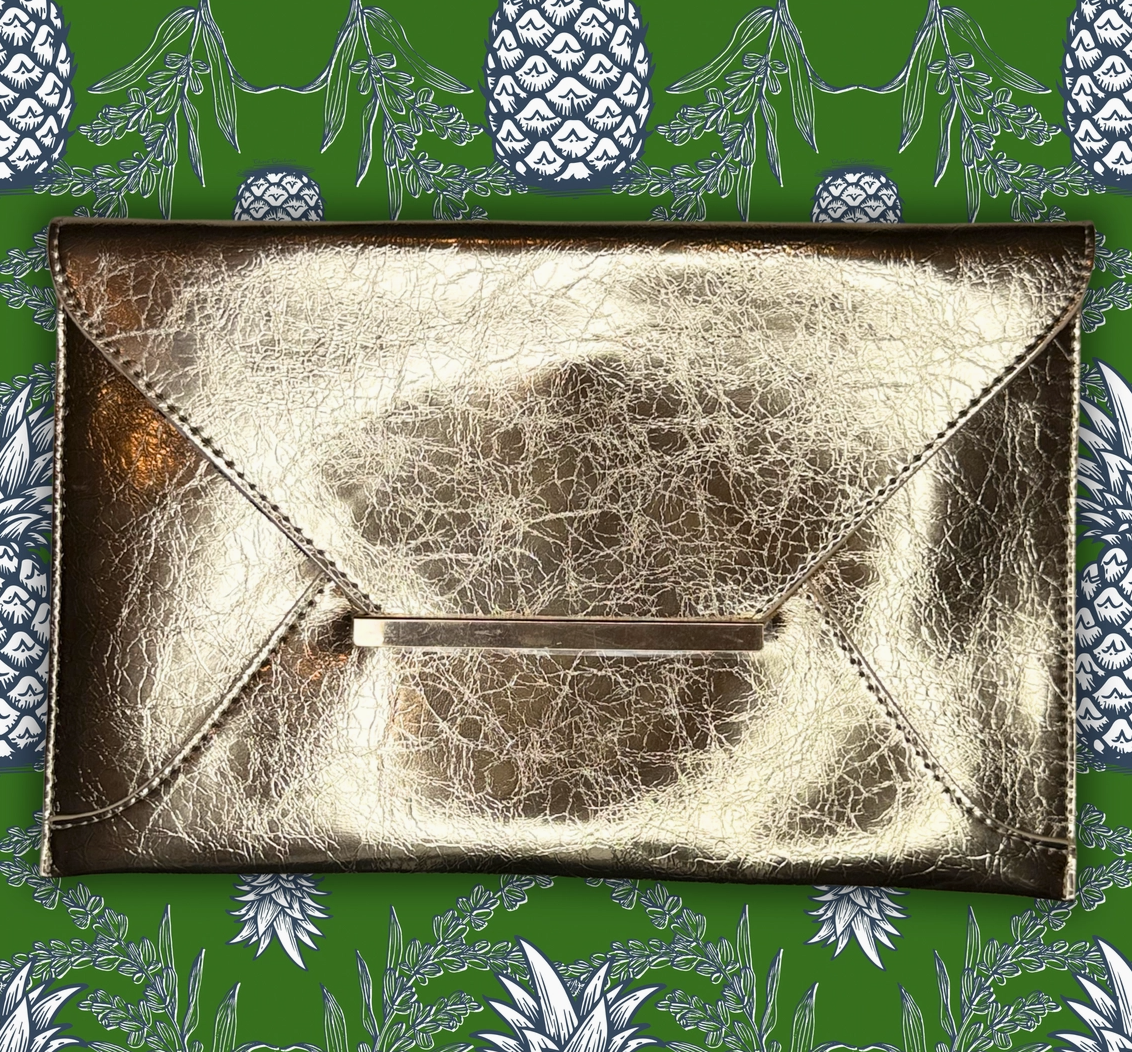 Society Clutch- Textured Gold - NY Gift Boutique