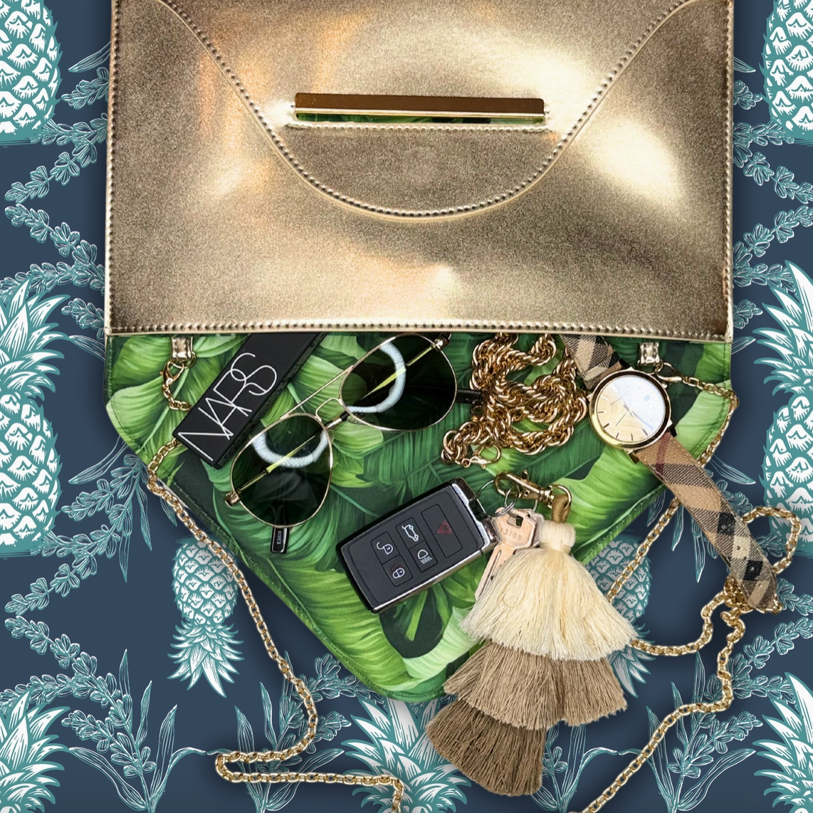 Society Clutch- Gold - NY Gift Boutique