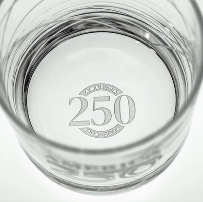 America250™ Longitude 10oz On the Rocks Whiskey Glass | Set of 12 - NY Gift Boutique