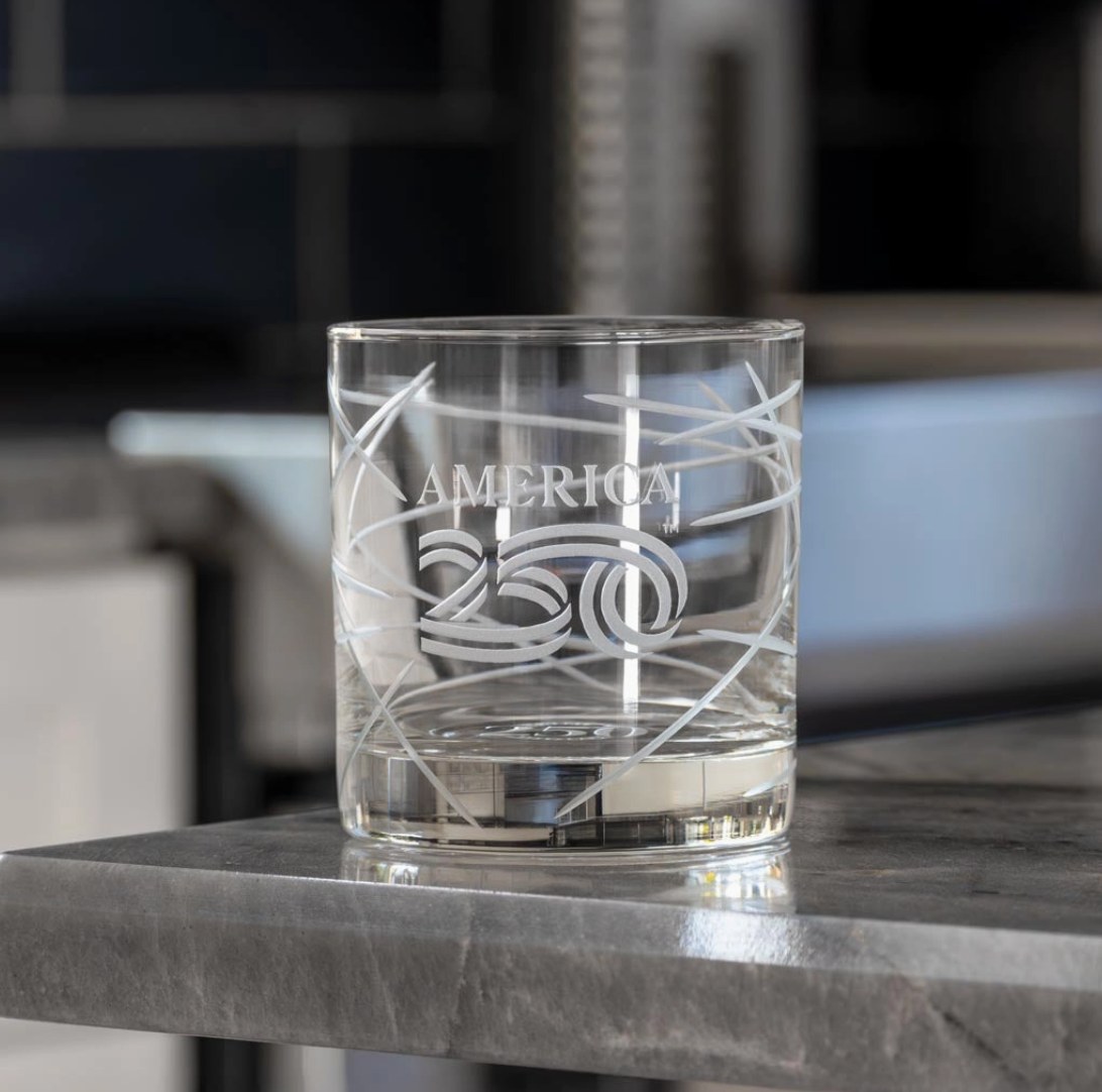America250™ Longitude 10oz On the Rocks Whiskey Glass | Set of 12 - NY Gift Boutique
