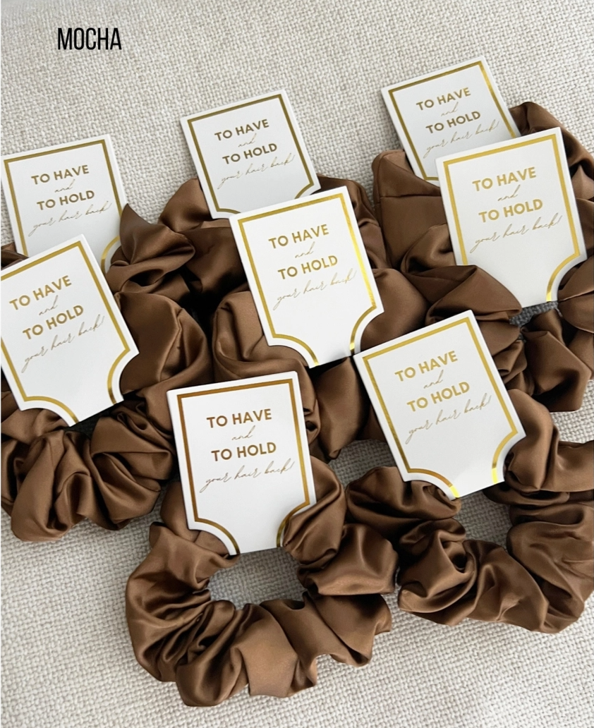 Silk Satin Soft Scrunchies - Grace Bundle of 6 - NY Gift Boutique