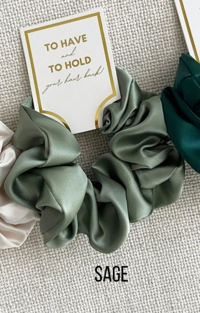 Silk Satin Soft Scrunchies - Grace Bundle of 6 - NY Gift Boutique
