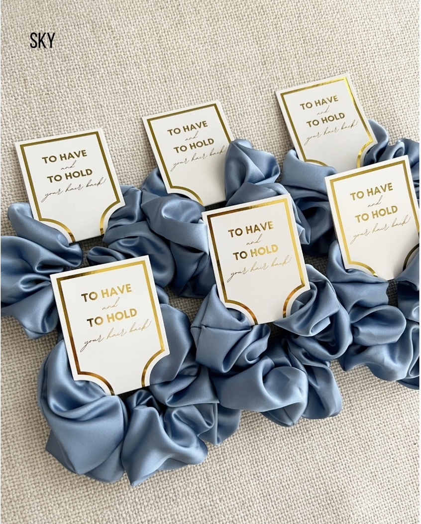 Silk Satin Soft Scrunchies - Grace Bundle of 6 - NY Gift Boutique