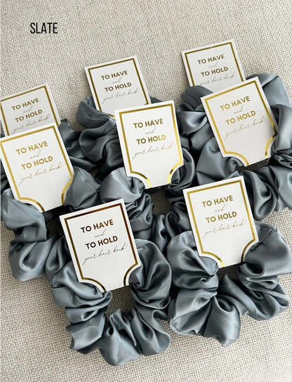 Silk Satin Soft Scrunchies - Grace Bundle of 6 - NY Gift Boutique