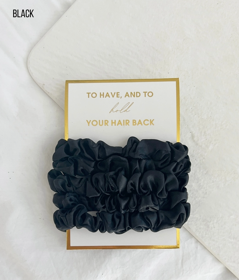 5PC Thin Scrunchies Set - Gia Bundle of 6 - NY Gift Boutique