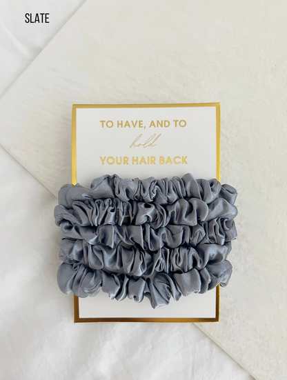 5PC Thin Scrunchies Set - Gia Bundle of 6 - NY Gift Boutique