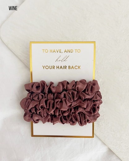 5PC Thin Scrunchies Set - Gia Bundle of 6 - NY Gift Boutique