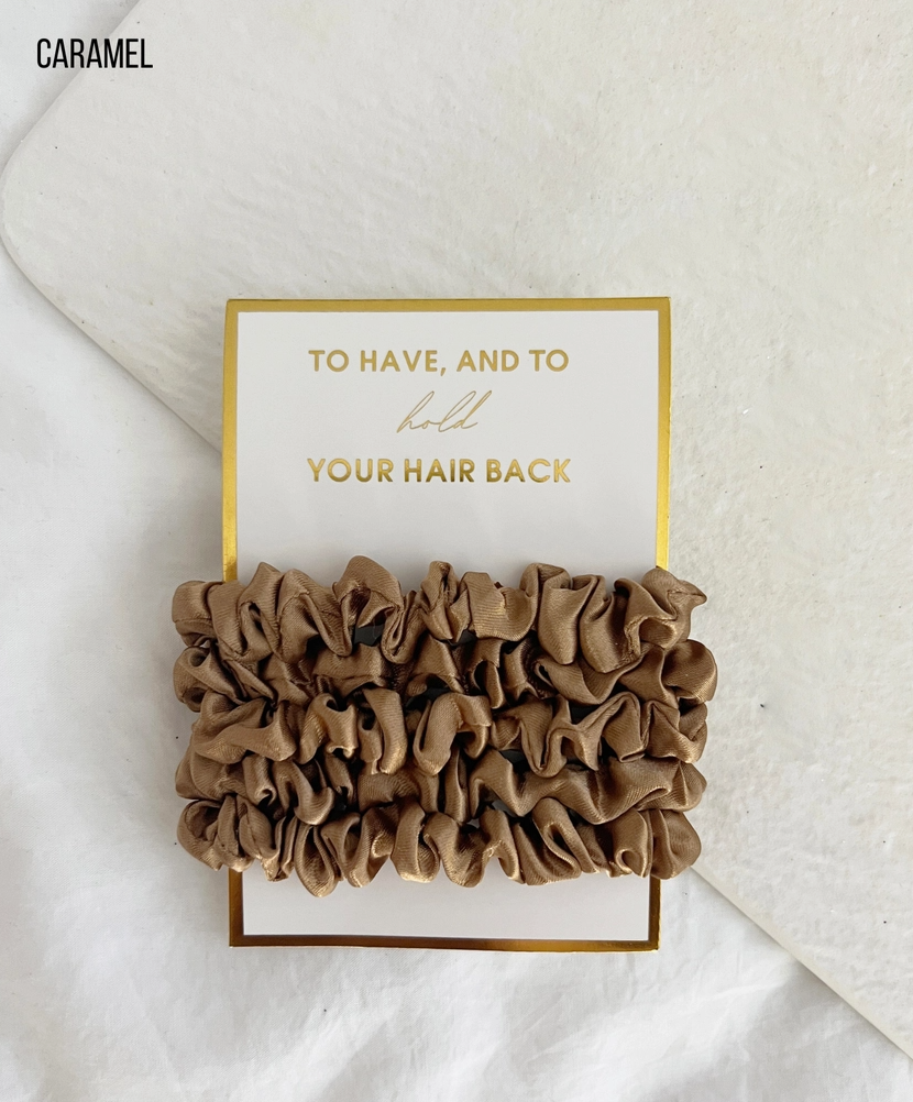 5PC Thin Scrunchies Set - Gia Bundle of 6 - NY Gift Boutique
