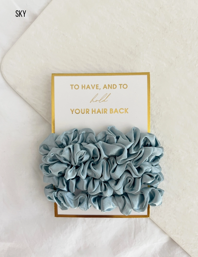 5PC Thin Scrunchies Set - Gia Bundle of 6 - NY Gift Boutique