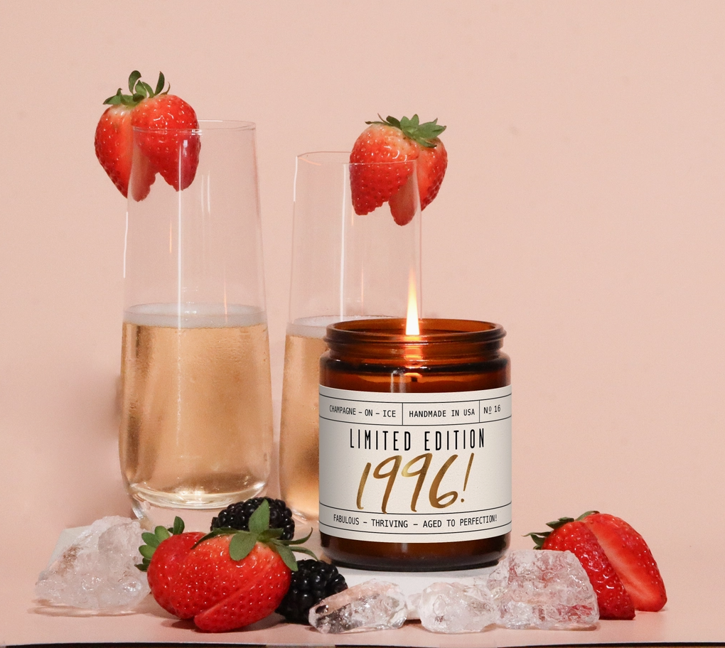 30th: 30th Birthday Candle Soy | Limited Edition 1996 Gift - NY Gift Boutique