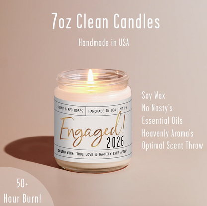 Engaged 2026 9 oz Soy Candle