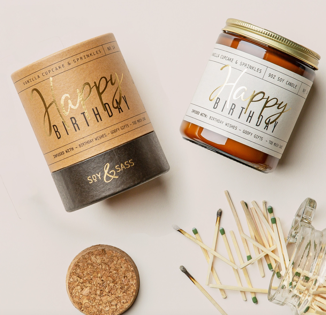 Happy Birthday 9 oz Soy Candle