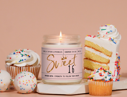 Sweet 16 9 oz Soy Candle