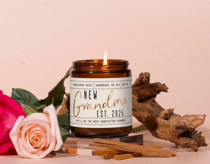 New Grandma Est. 2026 - 9 oz Soy Candle