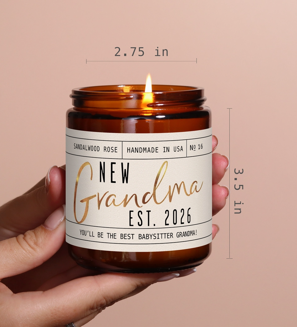 New Grandma Est. 2026 - 9 oz Soy Candle