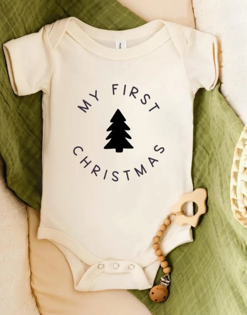 My First Christmas Baby Bodysuit - NY Gift Boutique