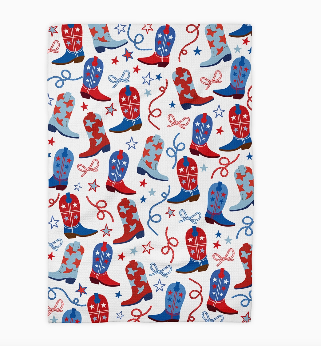 Western Boot USA 250 Waffle Weave Towel