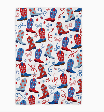 Western Boot USA 250 Waffle Weave Towel