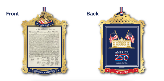 Official Commemorative Ornament USA 250th Anniversary - Declaration of Independence