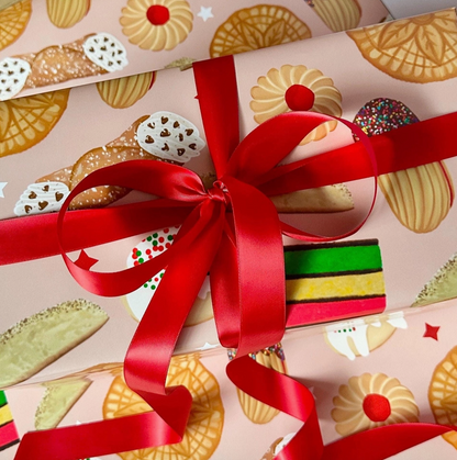 Italian Cookies Gift Wrap - 20" in x 29" in