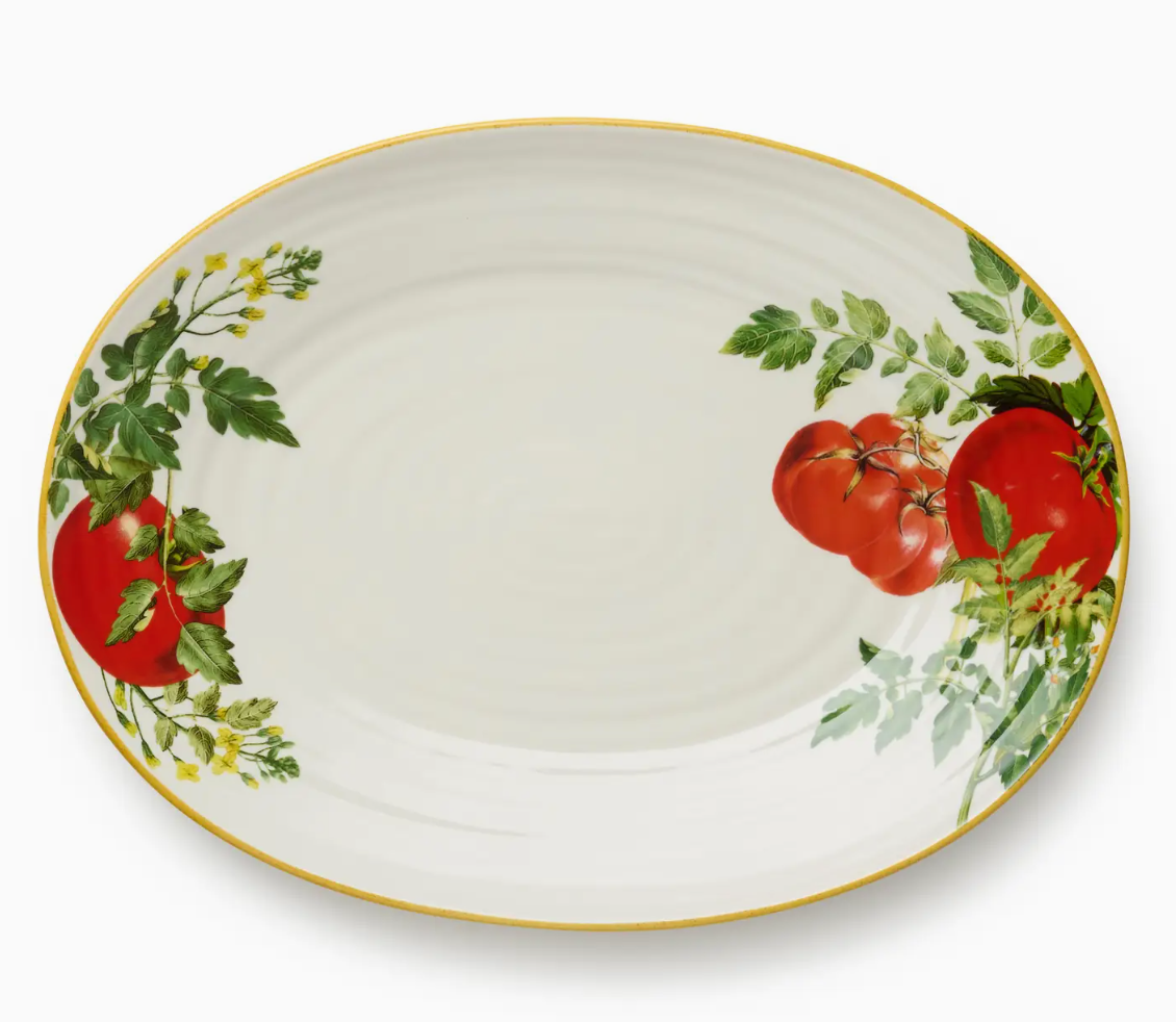Pomodoro Oval Platter 16in X 11.5in