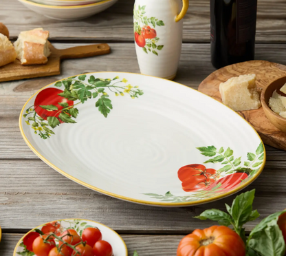 Pomodoro Oval Platter 16in X 11.5in