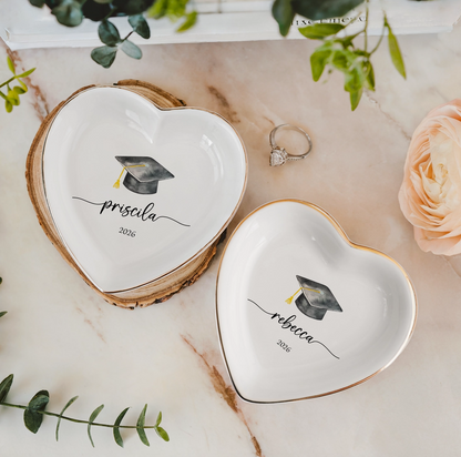 Custom Graduation Cap Ring Dish
