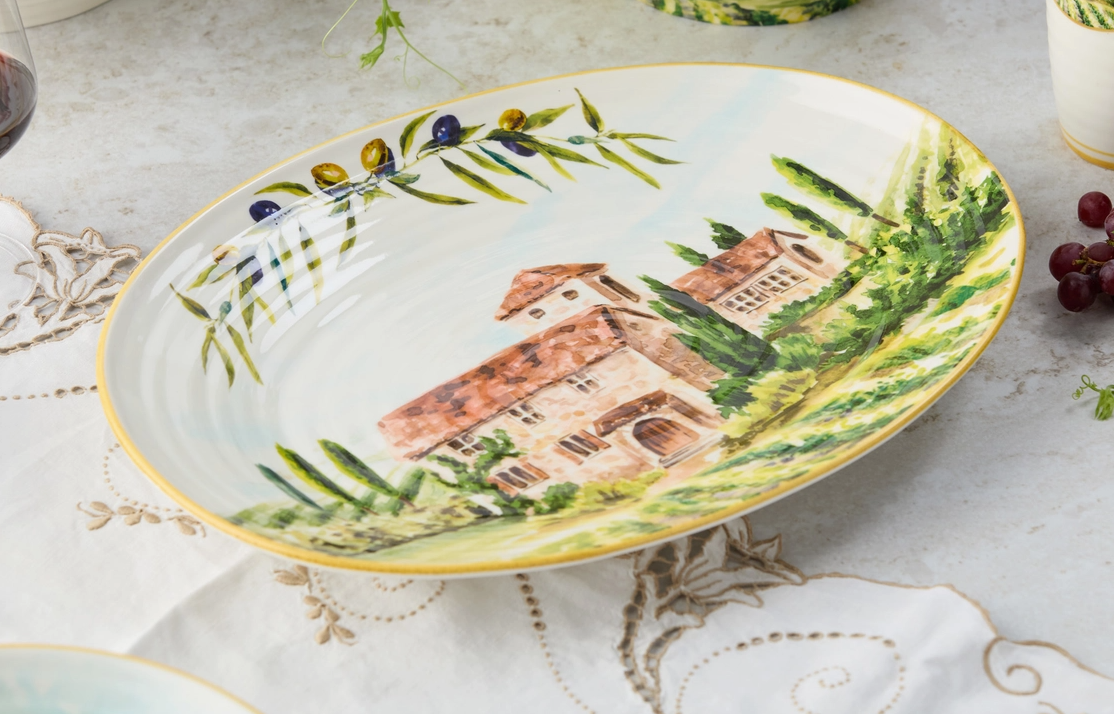 Tuscany Oval Platter 16in X 11.5in