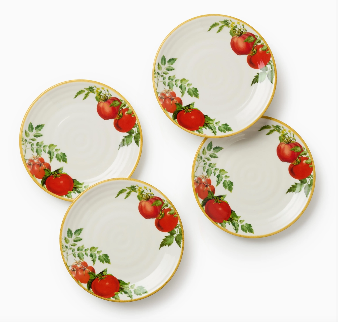Pomodoro Canape Plates 6in Set of 4