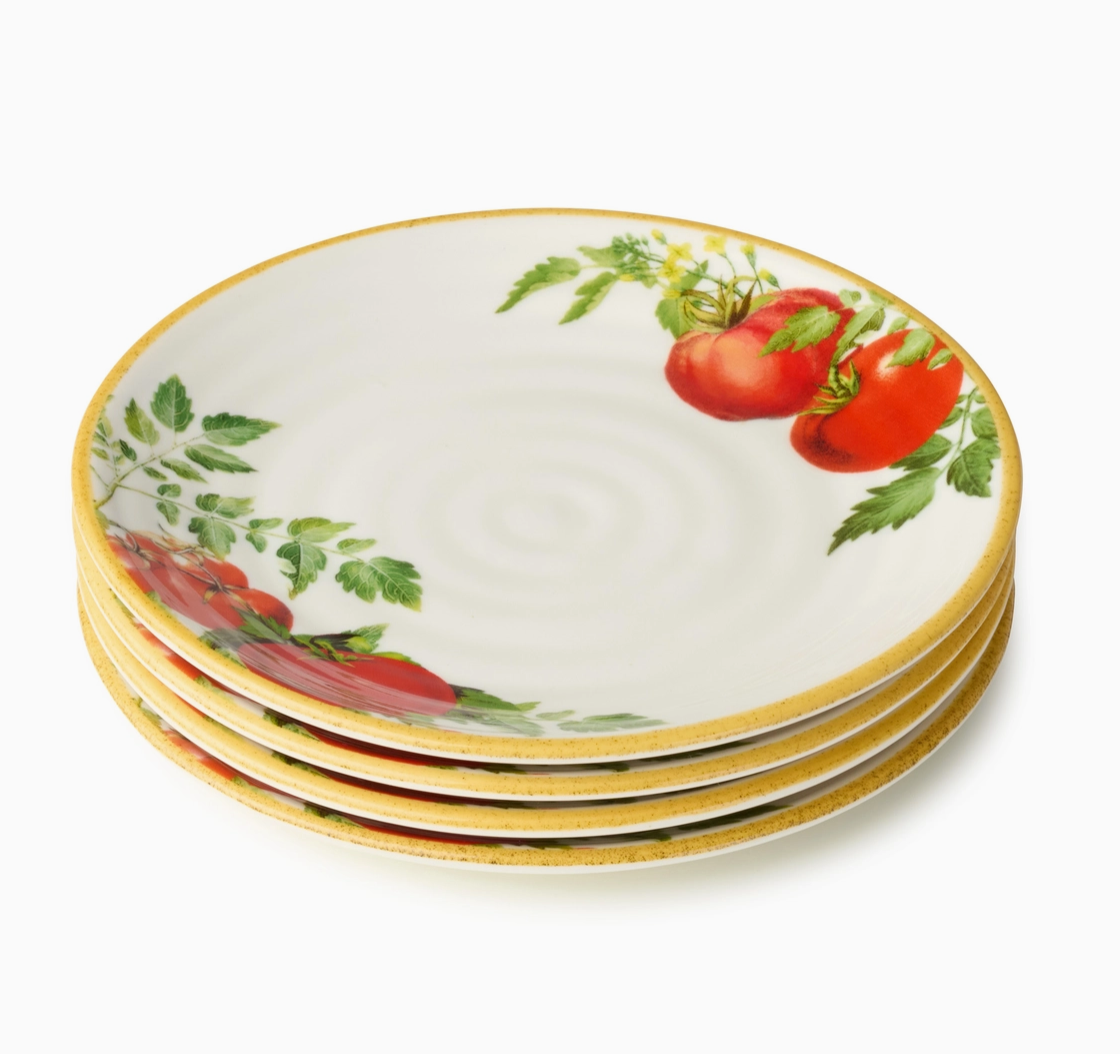 Pomodoro Canape Plates 6in Set of 4