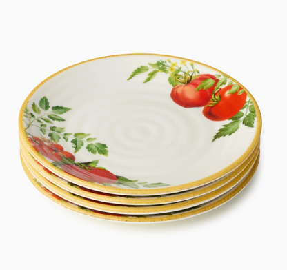 Pomodoro Canape Plates 6in Set of 4