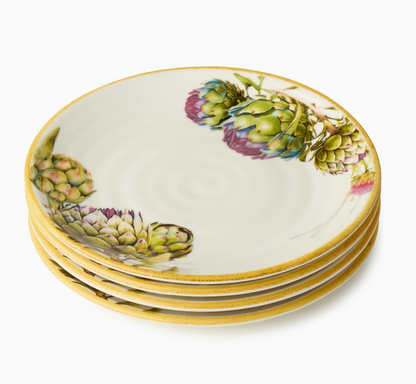 Verdura Canape Plates 6in Set of 4 - Carciofi
