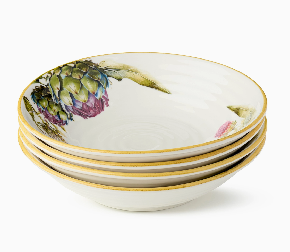 Verdura Pasta Bowl 9.25in X 2.25in Set of 4