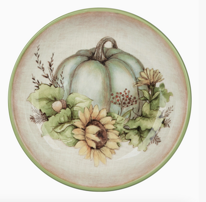 Autumn Harvest Breeze Pasta Bowl 9" X 2" Asst. Set of 4