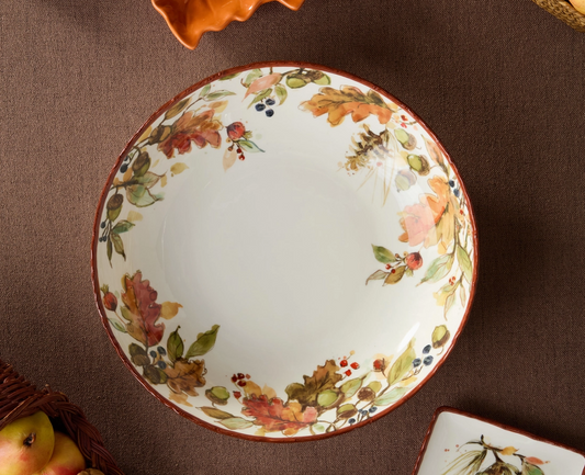 Autumn Meadows Serving Bowl 13" X 3"