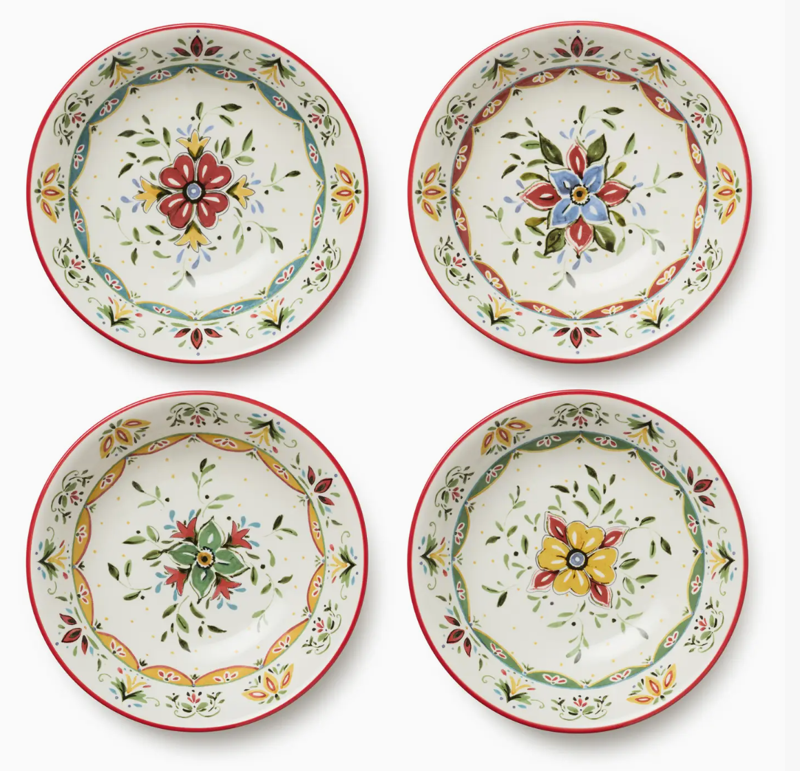 Provence Soup Bowl 9: X 2" Set of 4 Asst.