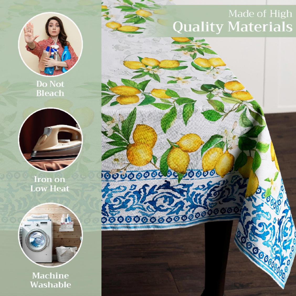 Cedrat - 100% Cotton Tablecloths Asst. Sizes